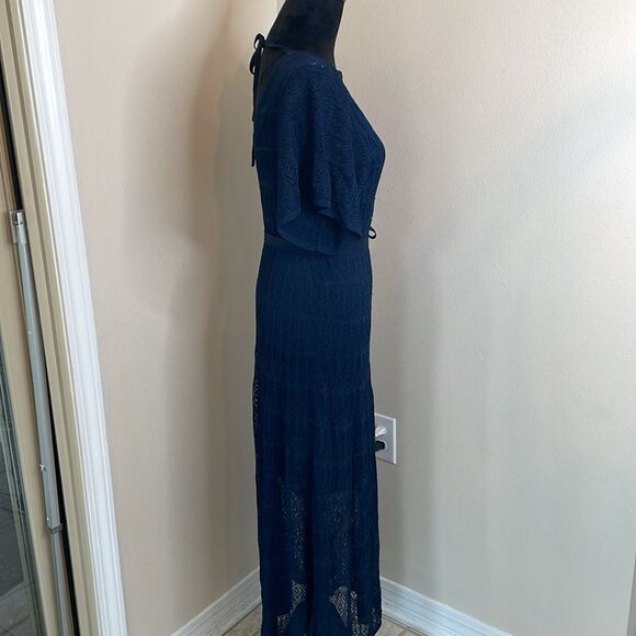 Boden pointelle blue knit midi dress - Picture 7 of 14